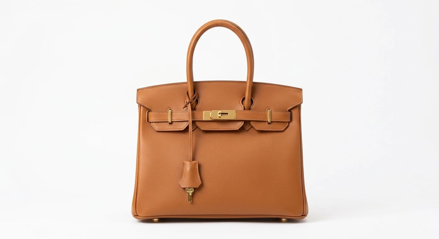 Plain product packshot — LUMIÈRE leather tote